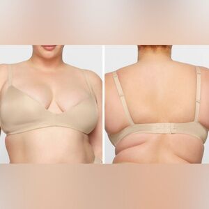 SKIMS Wireless Form T Shirt Demi Bra, Sand color, (BR-WRL-1889)